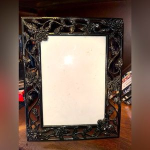 Vintage Black Rose Picture Frame